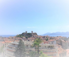 Centre Cannes , plages , Palais des Festivales.