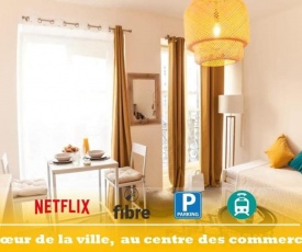 Studio Luxe centre ville parking