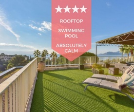 SERRENDY ROOFTOP TERRACE in residential property WITH POOL & SEA VIEW !