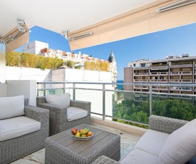 Last floor sea view - 100m from Croisette and beaches - 5 min walk from Palais