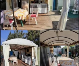 Mobile home avec terrasse privée