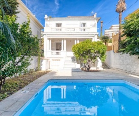 Stylish Art Deco villa near the sea 4 Bdrs Pool and garage