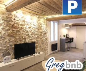 GregBnb-com - T2 Ancien et moderne - PARKING INCLUS - 15min Gare