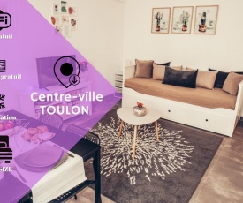 MAGNIFIQUE STUDIO CENTRE VILLE TOULON - Spacieux Climatisation Calme Rare Pas de parking privé stationnement gratuit dans la rue