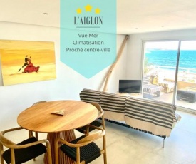 L'AIGLON - VUE MER LES PIEDS DANS L'EAU - SUPERBE appartement - PARKING PRIVÉ - GOLFE-JUAN -